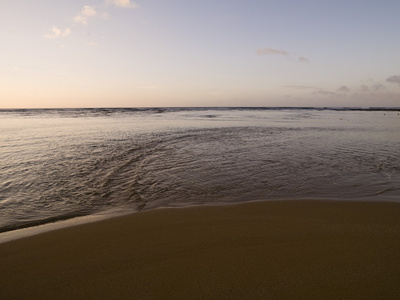 一片沙滩，kaui 夏威夷