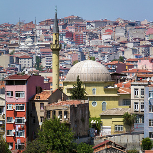 伊斯坦布尔市中心城市视图