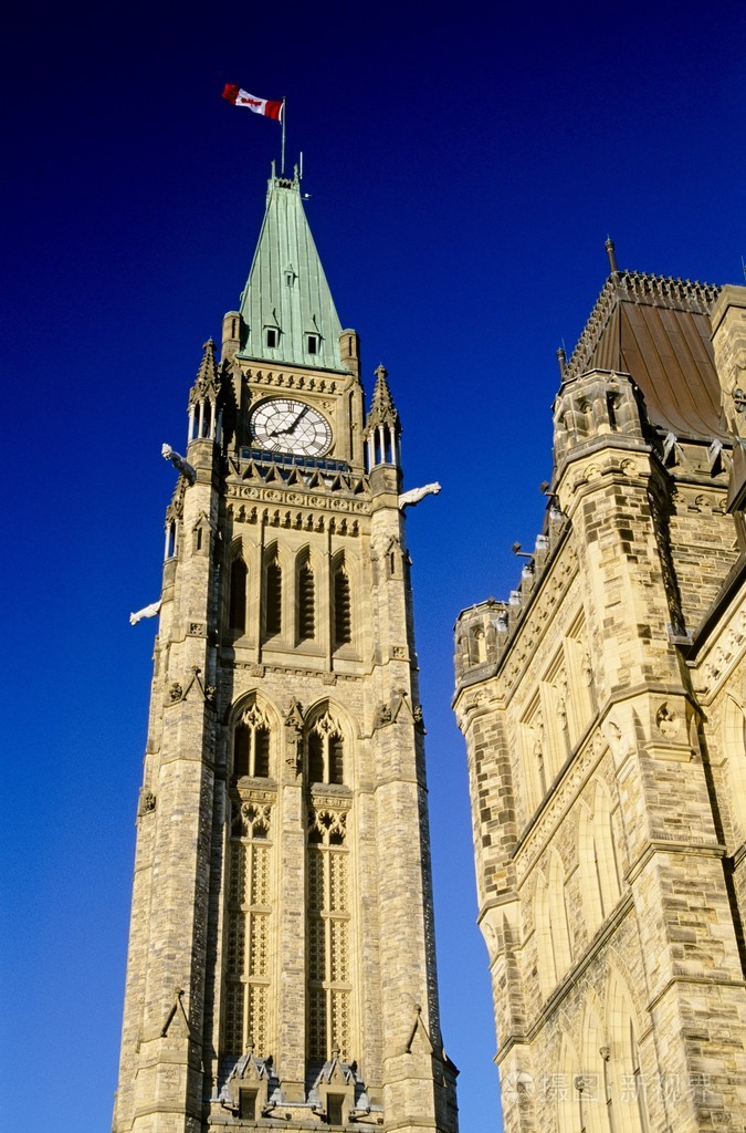 和平塔加拿大的国会大厦渥太华安大略省加拿大