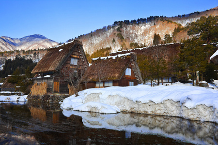 在白川乡 ogimachio 村别墅