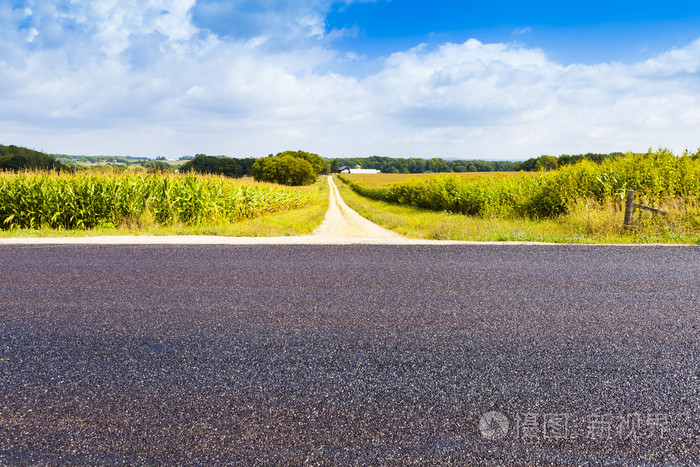 美国国家公路侧视图