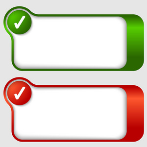 两个复选框的抽象文字框架集照片