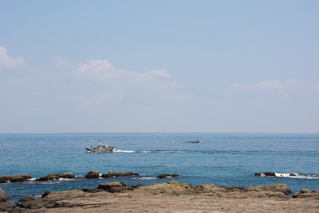 与船上的海景