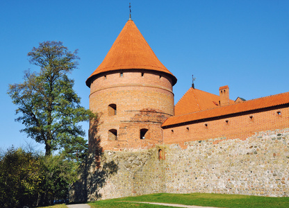 trakai 城堡，立陶宛的塔