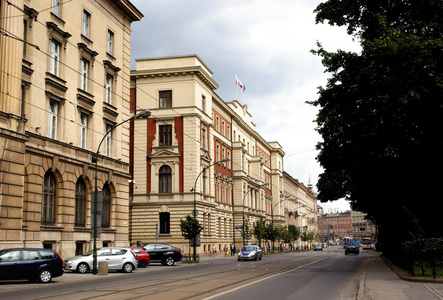 在克拉科夫镇的主要街道