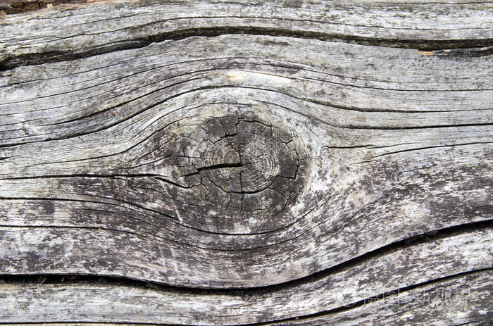 表面的老风化木材与结