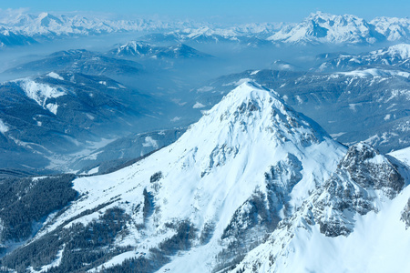 冬季顶石山山地块