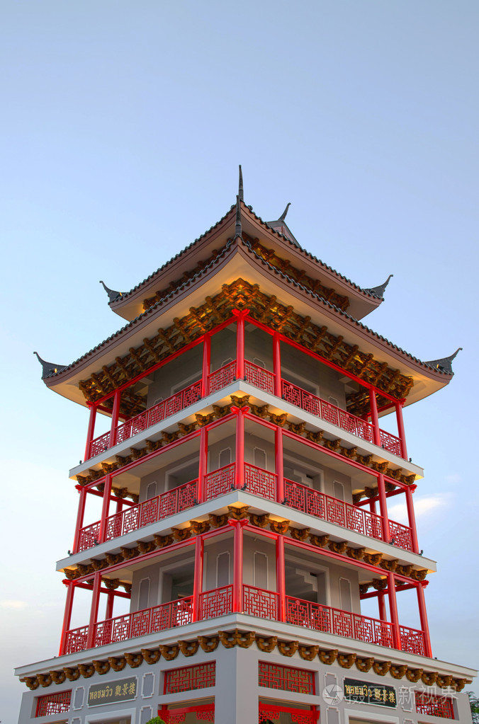 中国风格塔