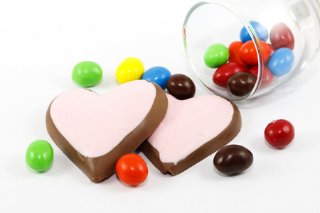 糖果和巧克力的心
