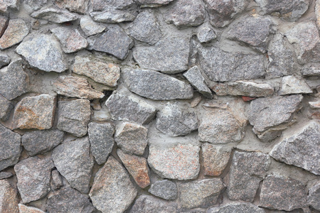 石头墙。片段