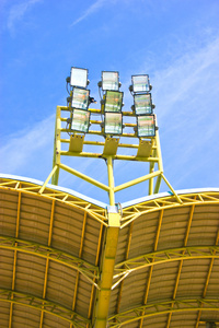 体育场的照明塔