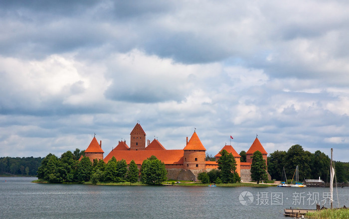 查看对立陶宛 trakai 城堡