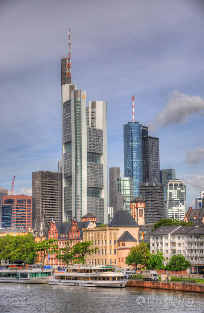 在frankurthessen德国的摩天大楼