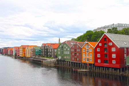 挪威特隆赫姆，城市景观