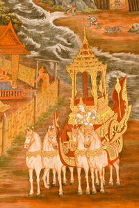 上寺沃尔玛传统泰式风格绘画艺术的杰作