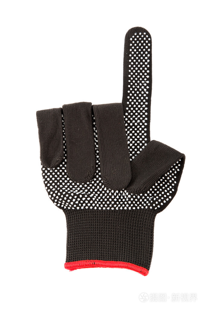 孤立在白色背景上的黑色工作手套照片-正版商用图片1d9vrd-摄图新视界