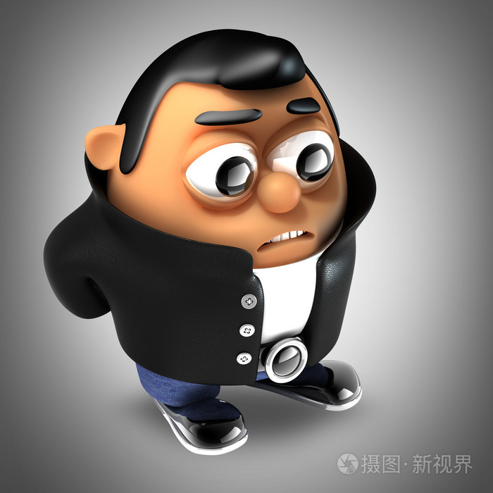 3d字符endyハンサムな男性のファッションモードの肖像画