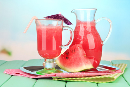 新鲜西瓜汁图片