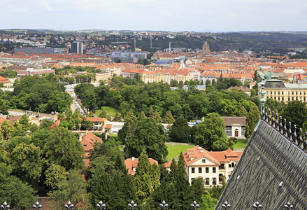 圣维特大教堂的塔从布拉格的视图