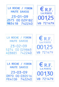 三个法国邮戳 232009