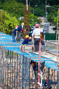 在建筑地盘工作的劳动