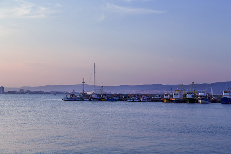 海上船停靠