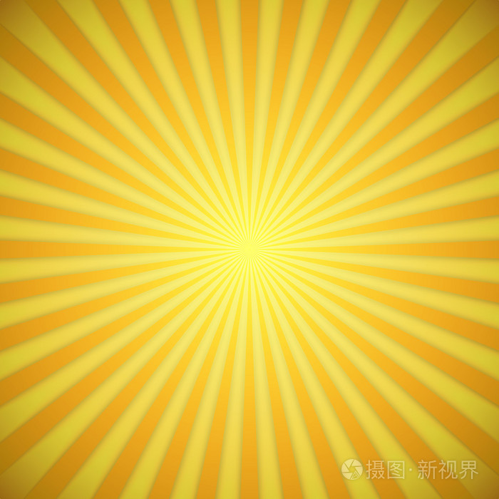 阳光明亮的黄色和橙色矢量背景与阴影