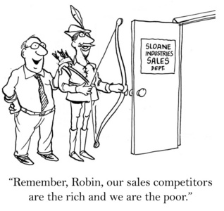富人和穷人与销售竞争