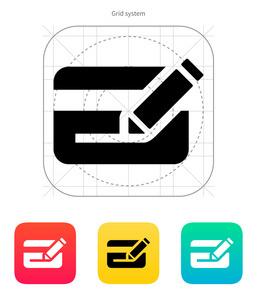 编辑塑料信用卡图标
