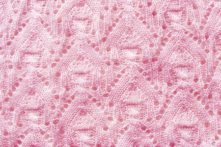 粉红色针织的纹理