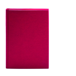 孤立与副本在白色背景上的空白红色精装书