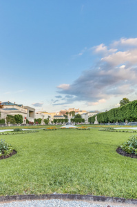 米拉贝尔花园 mirabellgarten 在奥地利萨尔茨堡