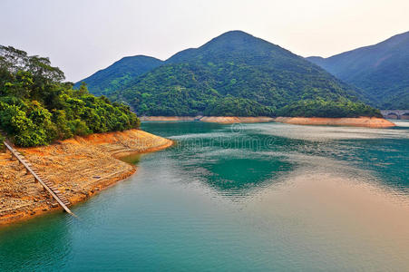 大潭土水库日落