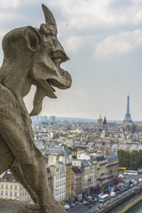 巴黎圣母院鸟瞰图
