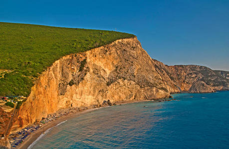 porto katsiki海滩，莱夫卡达