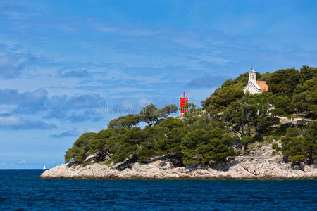 克罗地亚海岸线海景