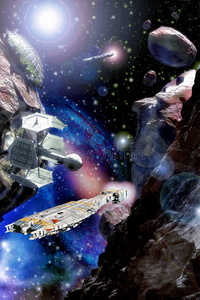 小行星 指挥官 机器人 索拉 新星 科学院 领域 月亮 艺术品