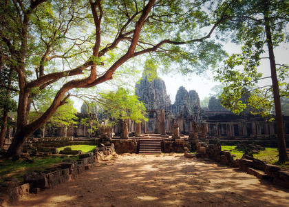 吴哥窟柬埔寨。巴音高棉寺