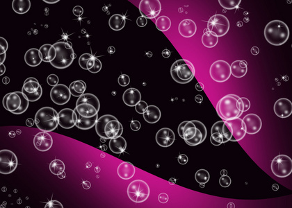 泡沫抽象的粉红和黑色背景设计