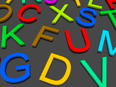 英语字母表的字母图片