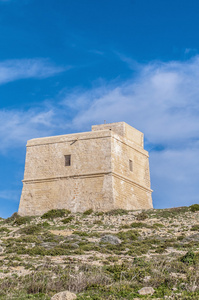 dwajra 塔位于马耳他戈佐岛