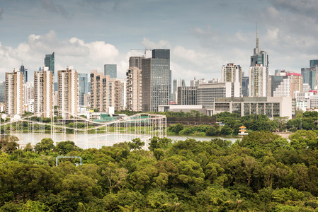 深圳市中国城鸟瞰图