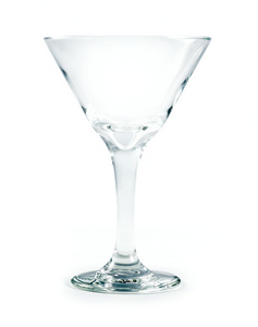 鸡尾酒的孤立的白色背景上的玻璃