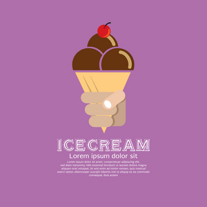 冰淇淋圆锥图