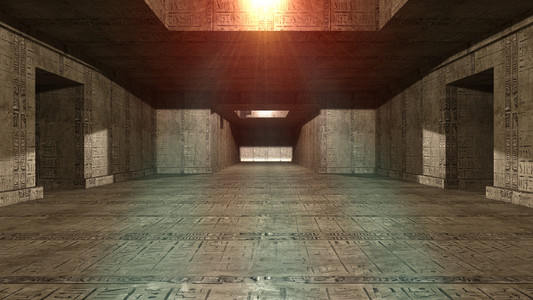 胡夫金字塔内部图片