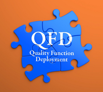 qfd 上蓝色拼图块。经营理念