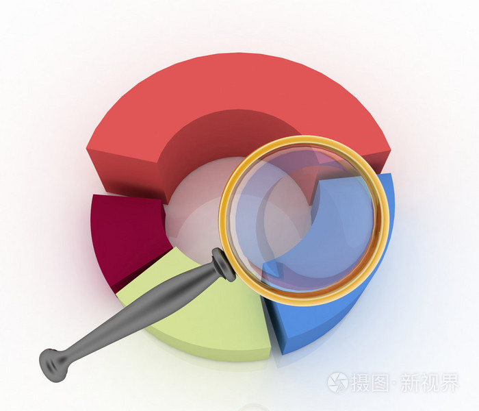 放大镜放大圆形图表照片-正版商用图片1dfh5a-摄图新视界