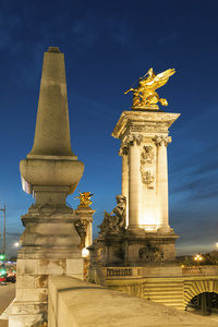 亚历山大三世桥，巴黎，ile de 法国 法国