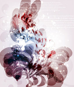 花卉抽象背景设计