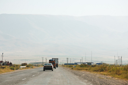 在亚美尼亚国家道路